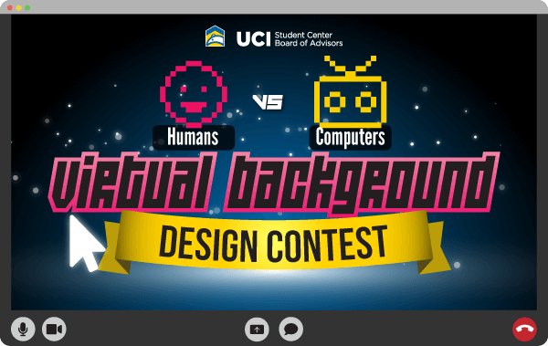 Humans vs. Computers Virtual Background Contest